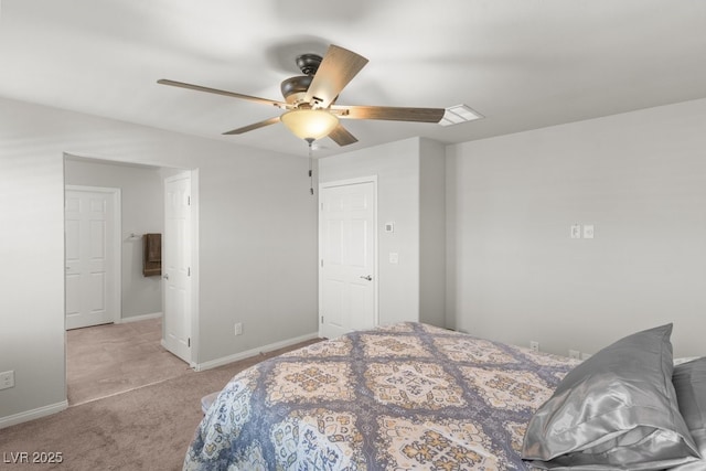 4498 Lantern Point Ave, North Las Vegas, NV 89084 - carpeted bedroom with baseboards and a ceiling fan