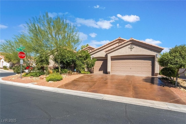 4014 Trapani Pl, Las Vegas, NV 89141 - ranch-style house with stucco siding, a garage, and concrete driveway