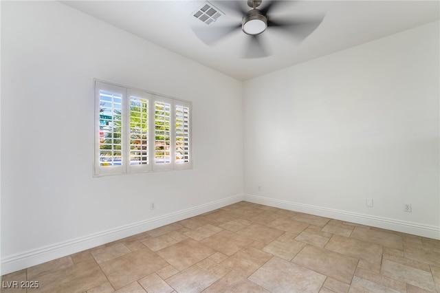 4014 Trapani Pl, Las Vegas, NV 89141 - spare room featuring ceiling fan and stone finish flooring