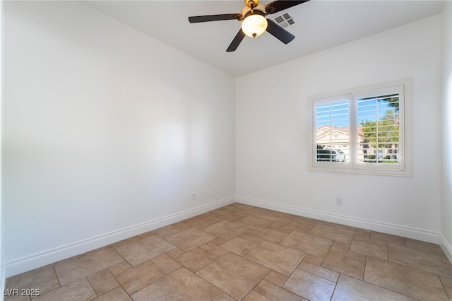 4014 Trapani Pl, Las Vegas, NV 89141 - unfurnished room with baseboards and a ceiling fan