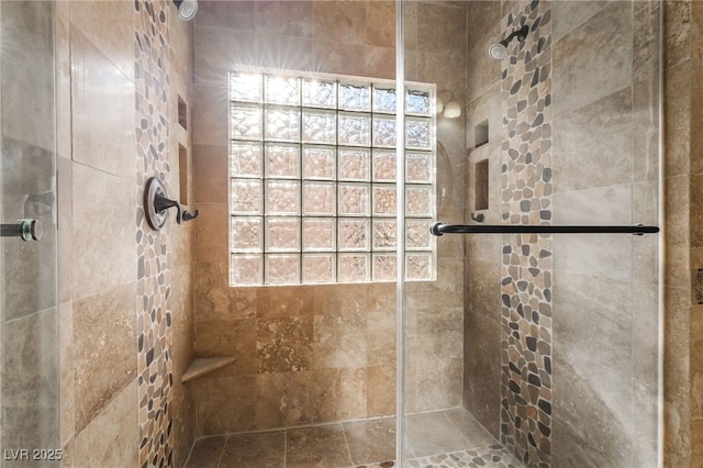 4014 Trapani Pl, Las Vegas, NV 89141 - bathroom with a stall shower and healthy amount of natural light