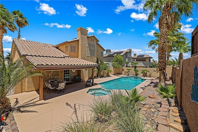 2042 Maple Springs St, Henderson, NV 89002 - view of swimming pool with a fenced backyard and a patio area