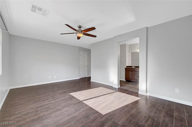 3908 Total Eclipse St, Las Vegas, NV 89129 - spare room featuring a ceiling fan and wood finished floors