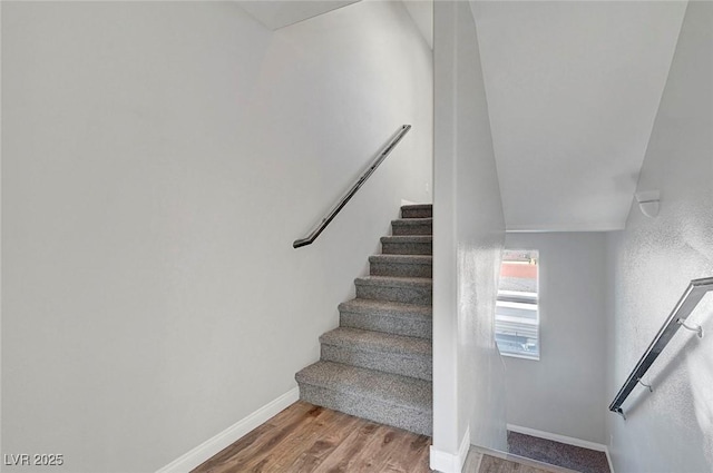 3908 Total Eclipse St, Las Vegas, NV 89129 - stairway featuring wood finished floors and baseboards
