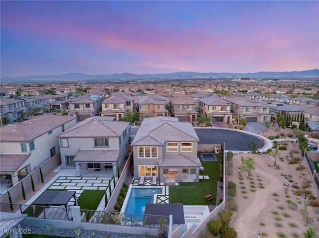 389 Red Feather Peak Ct, Las Vegas, NV 89138 - aerial perspective of suburban area with mountains