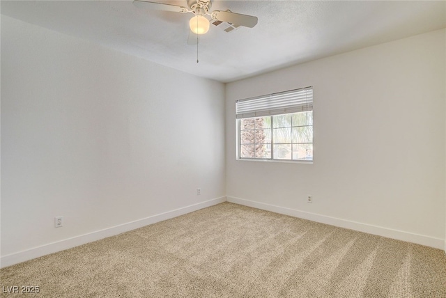 6652 Coral Springs Cir, Las Vegas, NV 89108 - spare room with light carpet and a ceiling fan