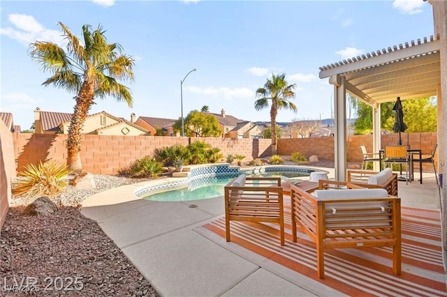 262 Cielito Lindo St, Henderson, NV 89012 - view of swimming pool with a fenced backyard and a patio area