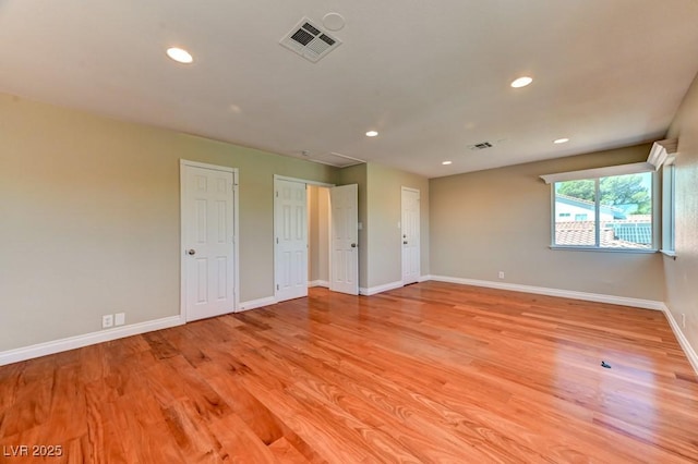 8729 Pesaro Dr, Las Vegas, NV 89117 - spare room featuring light wood-type flooring and recessed lighting