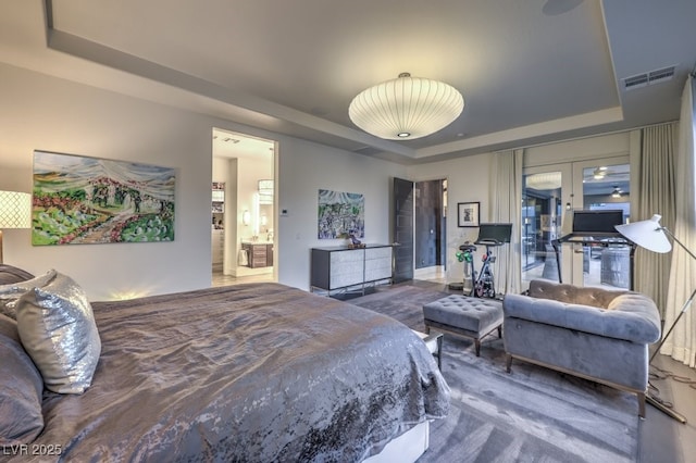 12544 Claymore Highland Ave, Las Vegas, NV 89138 - bedroom featuring a tray ceiling