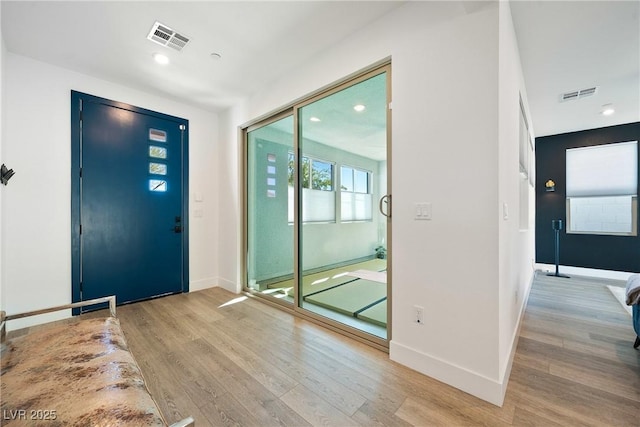 2722 Marchetti Pl, Henderson, NV 89044 - entryway with wood finished floors and recessed lighting