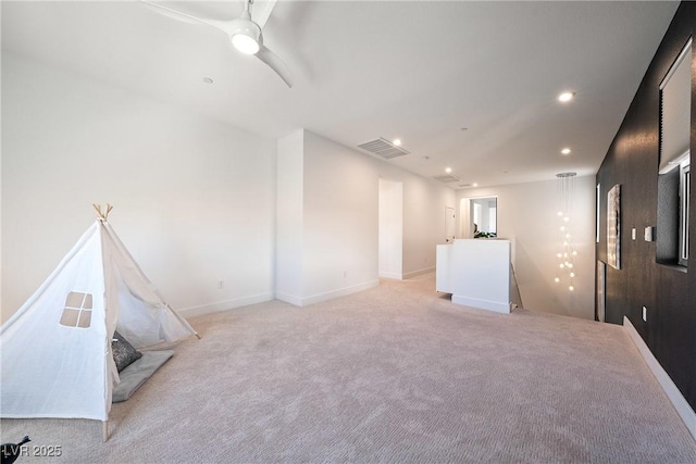 2722 Marchetti Pl, Henderson, NV 89044 - spare room featuring light carpet, recessed lighting, and ceiling fan