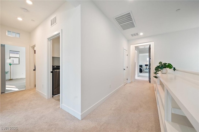 2722 Marchetti Pl, Henderson, NV 89044 - hallway with light carpet and recessed lighting