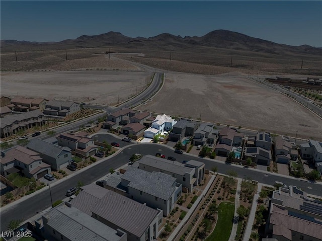 2722 Marchetti Pl, Henderson, NV 89044 - aerial view of property's location with nearby suburban area and a mountainous background