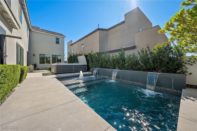 2722 Marchetti Pl, Henderson, NV 89044 - view of swimming pool with a hot tub and a patio
