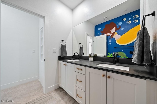 2722 Marchetti Pl, Henderson, NV 89044 - bathroom featuring double vanity and baseboards