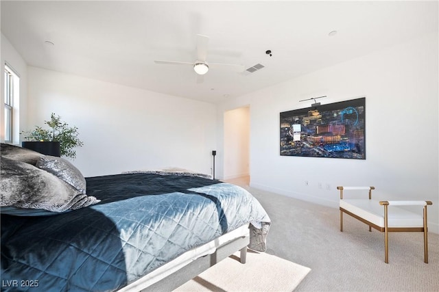 2722 Marchetti Pl, Henderson, NV 89044 - bedroom with light carpet and ceiling fan