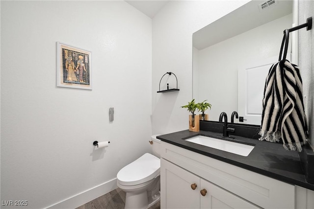 2722 Marchetti Pl, Henderson, NV 89044 - half bathroom with wood finished floors and vanity