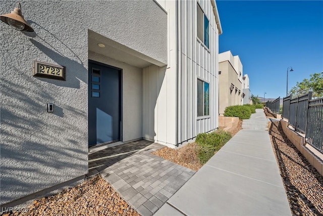 2722 Marchetti Pl, Henderson, NV 89044 - view of exterior entry featuring a patio and stucco siding