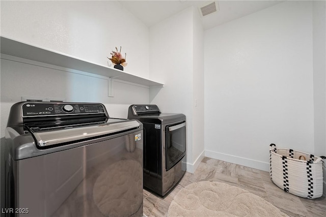 2722 Marchetti Pl, Henderson, NV 89044 - laundry area with washing machine and clothes dryer and baseboards