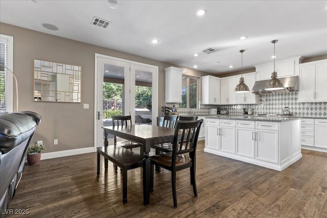 364 Trentino Alto St, Henderson, NV 89012 - dining space with dark wood finished floors and recessed lighting