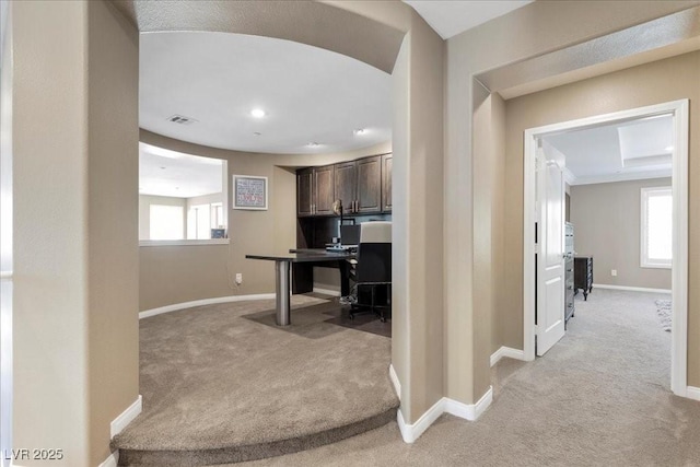364 Trentino Alto St, Henderson, NV 89012 - office featuring light carpet, plenty of natural light, and recessed lighting