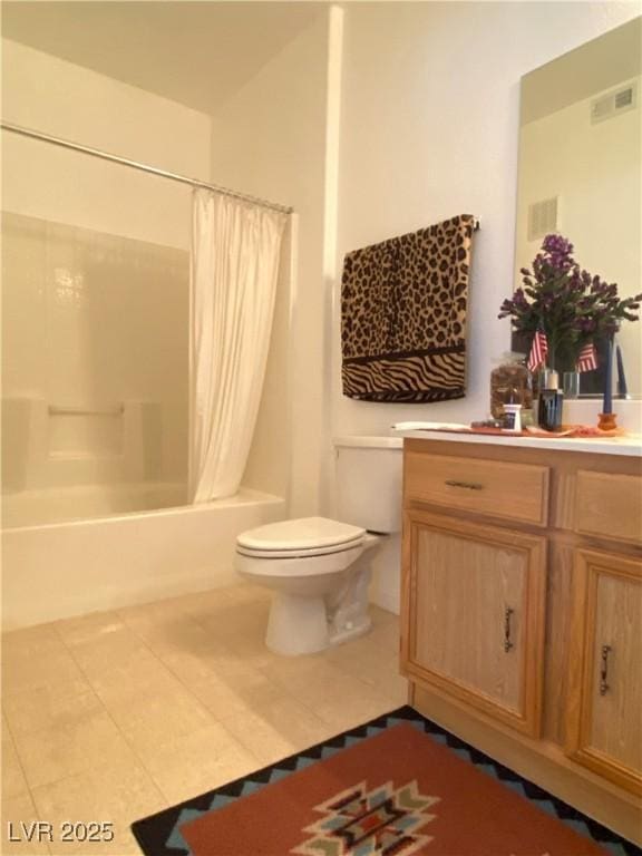 9470 Peace Way Unit 212, Las Vegas, NV 89147 - bathroom featuring tile patterned flooring, shower / bath combo, and vanity