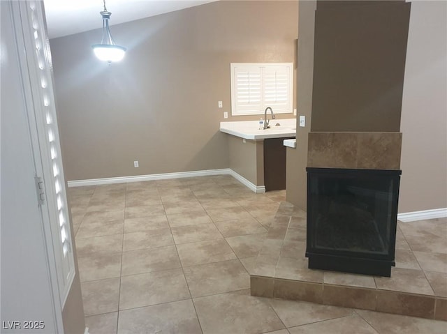 3116 Gentle Breeze St, Las Vegas, NV 89108 - unfurnished dining area with light tile patterned flooring