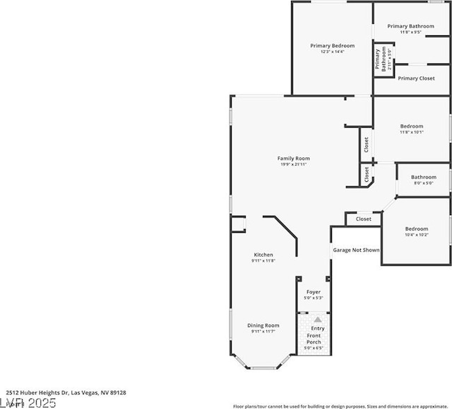 2512 Huber Heights Dr, Las Vegas, NV 89128 - view of floor plan / room layout