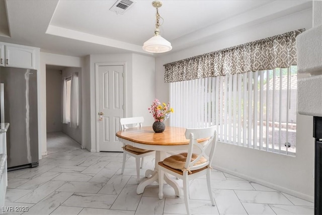 9604 Summer Cypress St, Las Vegas, NV 89123 - dining area featuring light marble finish flooring