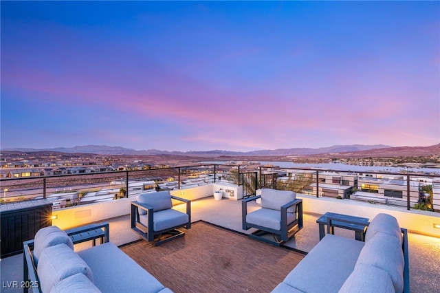 12 Desert Lake Ln, Henderson, NV 89011 - view of patio featuring a mountain view