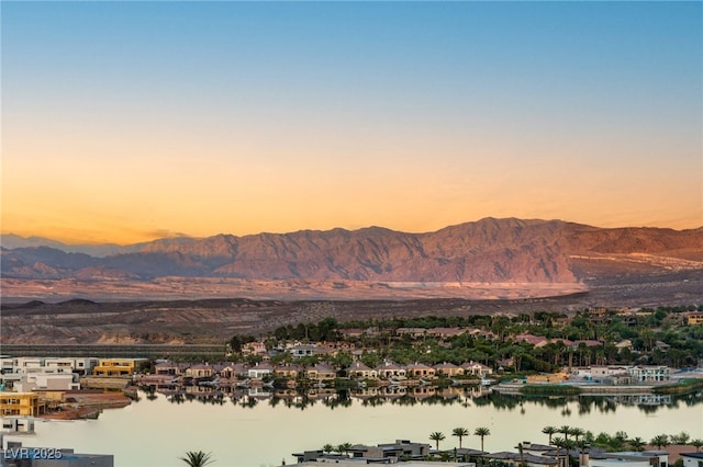 12 Desert Lake Ln, Henderson, NV 89011 - view of mountain backdrop with a nearby body of water