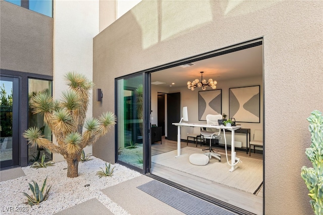 12 Desert Lake Ln, Henderson, NV 89011 - entrance to property with stucco siding