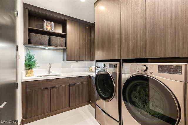 12 Desert Lake Ln, Henderson, NV 89011 - washroom with washing machine and dryer and cabinet space