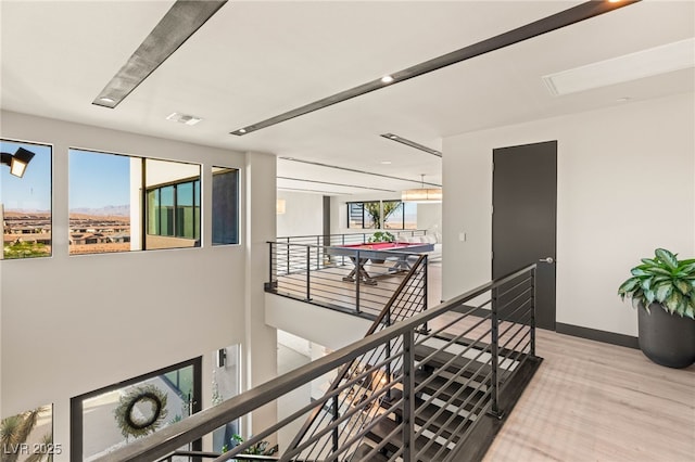12 Desert Lake Ln, Henderson, NV 89011 - hallway with an upstairs landing and baseboards