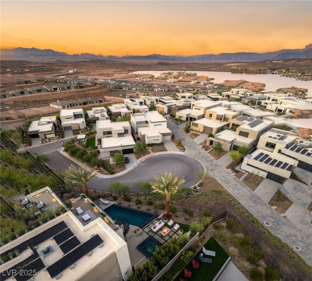 12 Desert Lake Ln, Henderson, NV 89011 - aerial view of residential area featuring a mountain backdrop