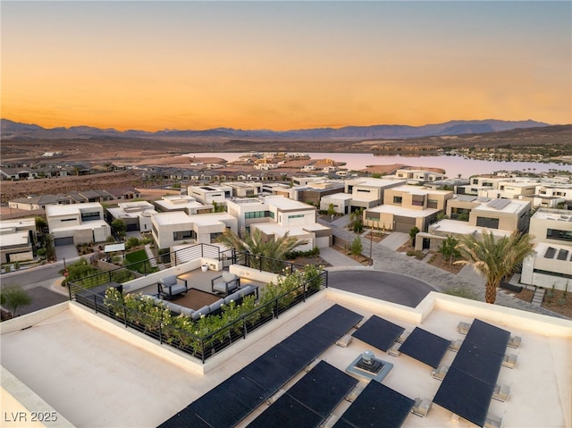 12 Desert Lake Ln, Henderson, NV 89011 - aerial view of residential area featuring a mountain backdrop
