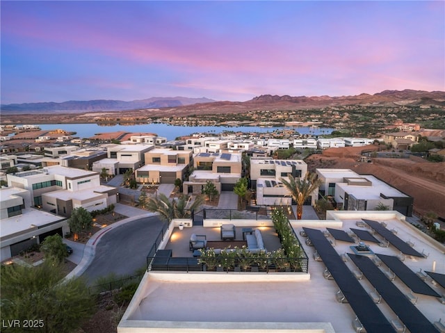 12 Desert Lake Ln, Henderson, NV 89011 - aerial view of residential area featuring a water and mountain view