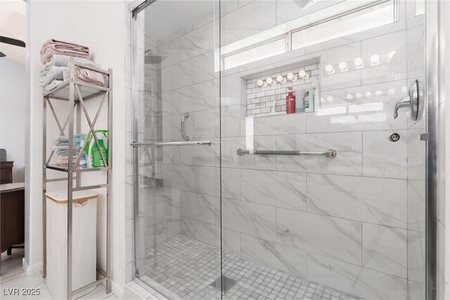 998 Hunters Run Dr, Henderson, NV 89002 - bathroom with a stall shower