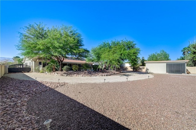 5913 Audria Falls Ave, Las Vegas, NV 89131 - view of yard featuring a gate