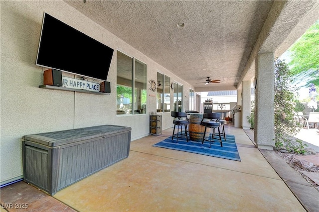 5913 Audria Falls Ave, Las Vegas, NV 89131 - view of patio / terrace featuring a ceiling fan