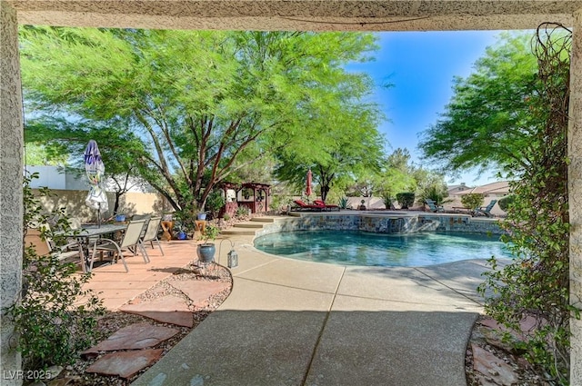 5913 Audria Falls Ave, Las Vegas, NV 89131 - swimming pool featuring a patio