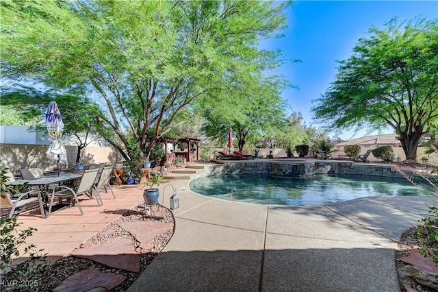 5913 Audria Falls Ave, Las Vegas, NV 89131 - swimming pool featuring a patio area