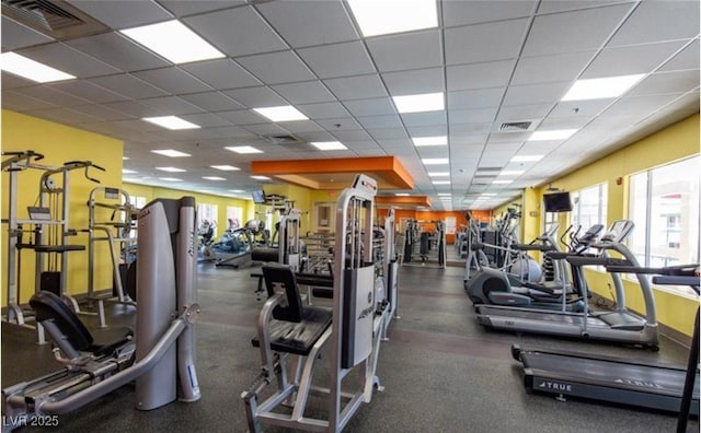 63 E Agate Ave Unit 202, Las Vegas, NV 89123 - gym with a drop ceiling