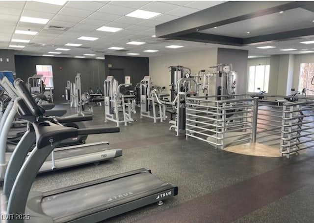 63 E Agate Ave Unit 202, Las Vegas, NV 89123 - workout area featuring a drop ceiling