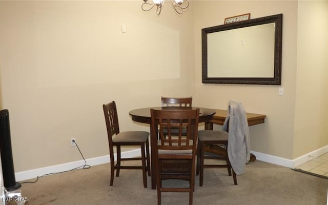 63 E Agate Ave Unit 202, Las Vegas, NV 89123 - dining space with a chandelier and carpet floors