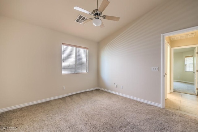 7998 Base Camp Ave, Las Vegas, NV 89178 - carpeted empty room with a ceiling fan and baseboards