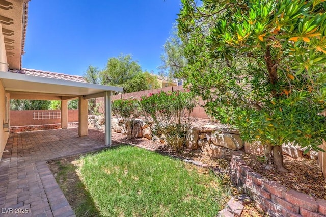 7998 Base Camp Ave, Las Vegas, NV 89178 - fenced backyard featuring a patio