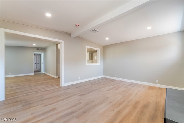2749 Del Mar Pl, Las Vegas, NV 89169 - empty room with light wood finished floors and recessed lighting