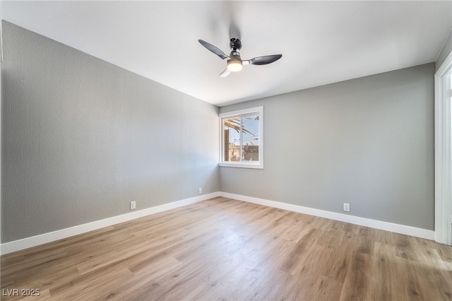 2749 Del Mar Pl, Las Vegas, NV 89169 - spare room featuring ceiling fan and light wood-style floors
