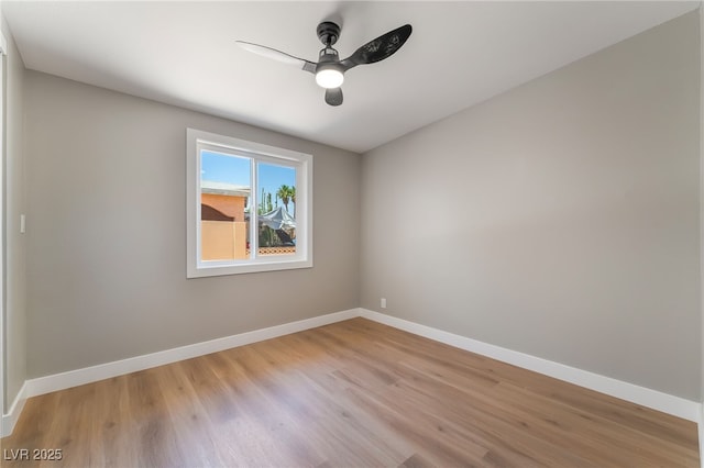 2749 Del Mar Pl, Las Vegas, NV 89169 - empty room with light wood-type flooring and ceiling fan